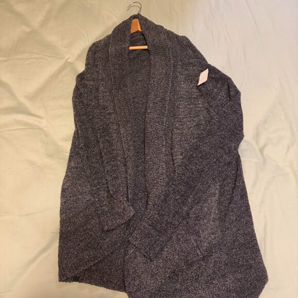 Women’s Cozy Open Front Cardigan Sweater – Gray, Size Medium - Picture 1 of 2